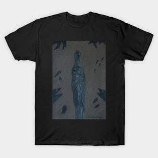 Figure of a woman with audience of sea life. T-Shirt